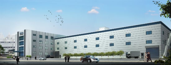 Conceptual drawing of new plant