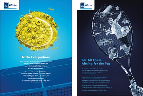 Nitto ATPファイナルズ開催と連動した新広告をイギリス・日本にて展開