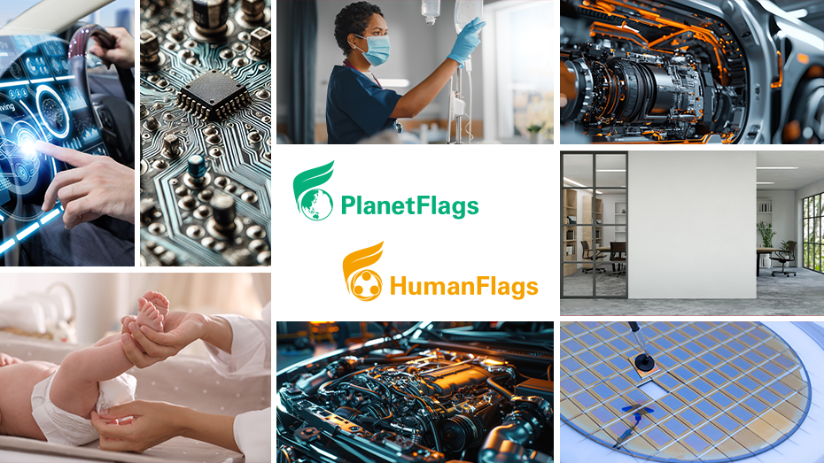 PlanetFlags™/HumanFlags™ 環境・人類貢献製品