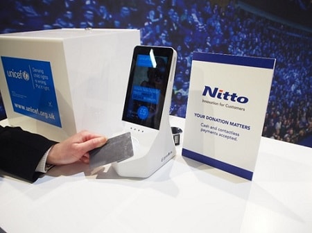 Nitto stantlarındaki bağış toplama faaliyetleri